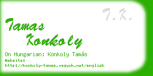 tamas konkoly business card